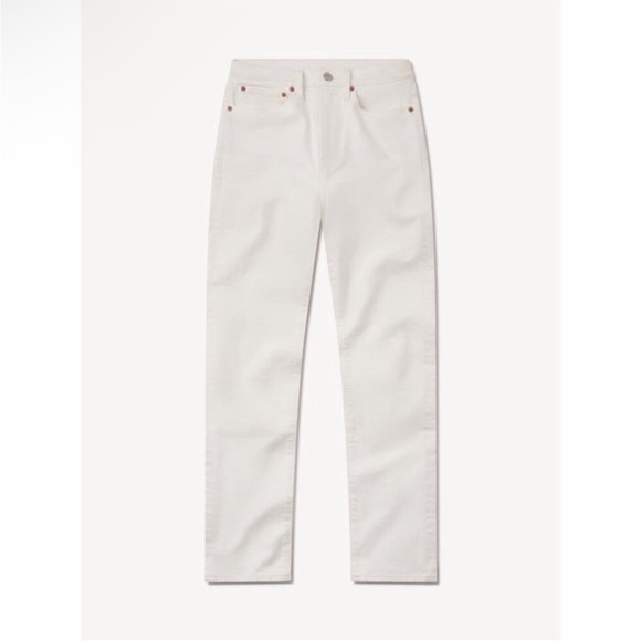 Buck Mason Women’s Natural Cigarette Jeans Stretch Ridge Twill Size 26 - Picture 2 of 14